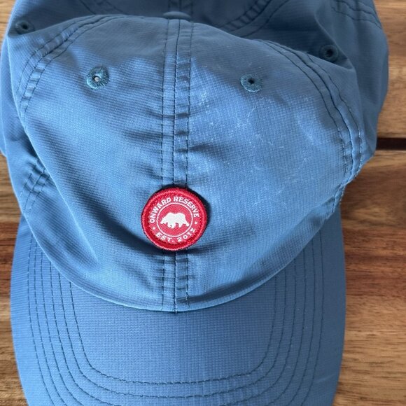 Onward Reserve Blue Red Logo Bear Baseball Cap Hat Adjustable Lightweight READ - Picture 2 of 11